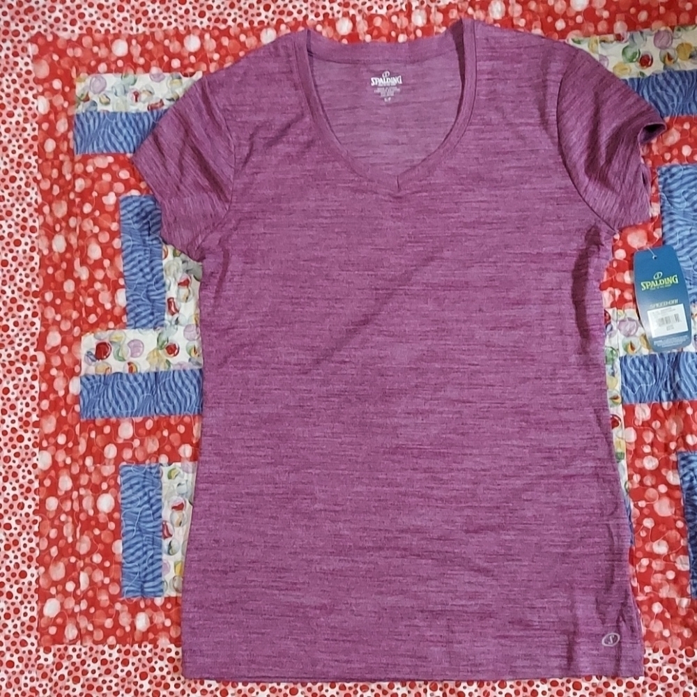 Bright Orchid Spalding Speed Dri Shirt Size S